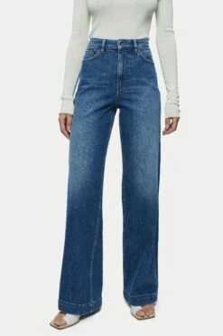 Jigsaw Balfour Jeans Mit Weitem Bein, Blau