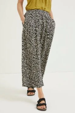 Fatface Shirwell Hose Mit Pinselstrichmuster, Schwarz