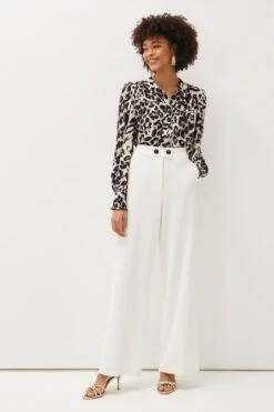 Phase Eight Solange Anzughose Mit Weitem Bein, Creme -Next || RIVER ISLAND Verkaufsgeschäft U17217s3
