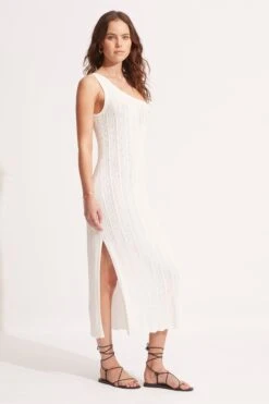 Seafolly One-Shoulder-Midikleid In Häkeloptik, Weiss 8 Seafolly One-Shoulder-Midikleid In Häkeloptik, Weiss -Next || RIVER ISLAND Verkaufsgeschäft U20235s3