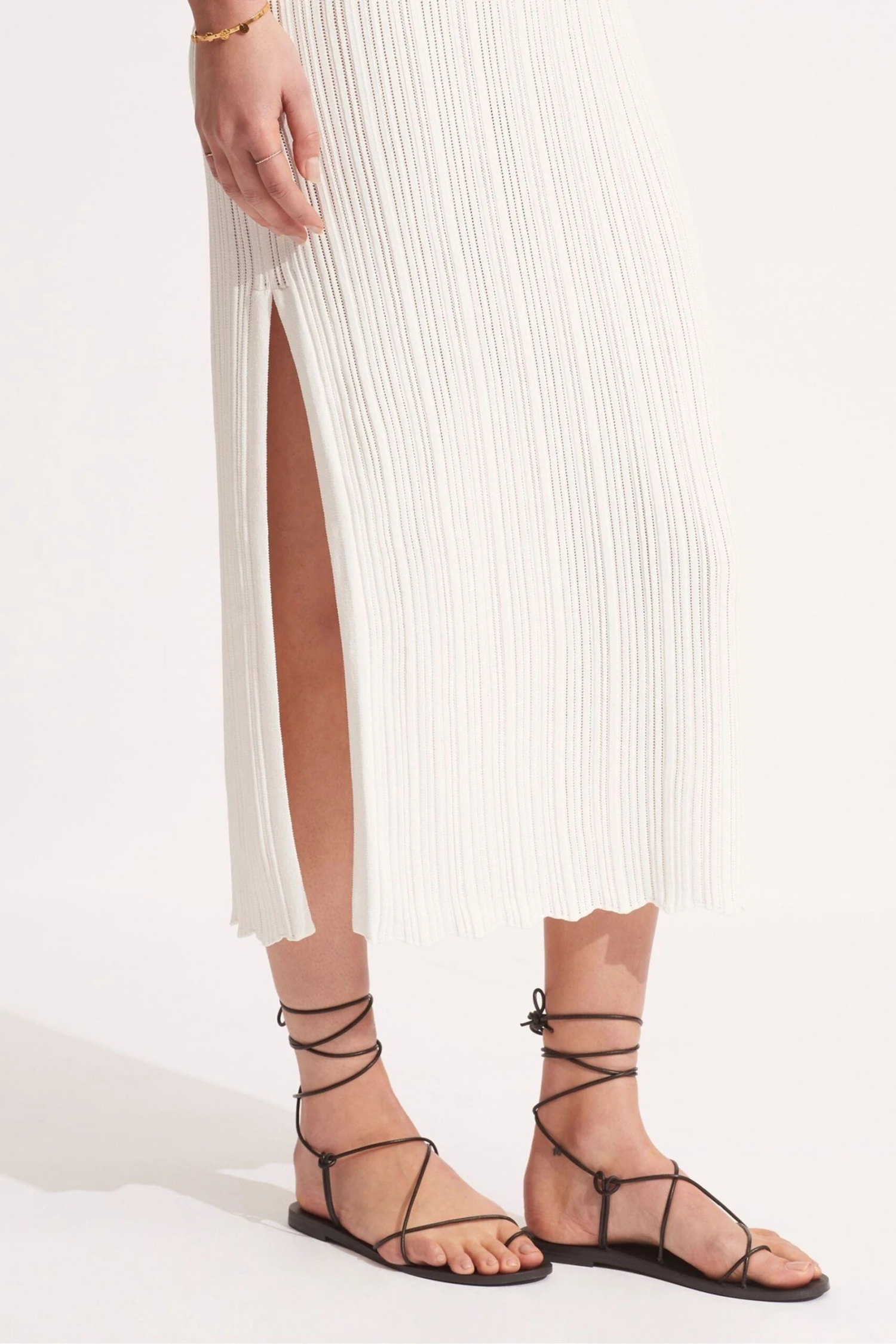 Seafolly One-Shoulder-Midikleid In Häkeloptik, Weiss 6 Seafolly One-Shoulder-Midikleid In Häkeloptik, Weiss – Bild 4