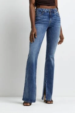River Island Amelie Ausgestellte Jeans Mit Mittelhohem Bund
