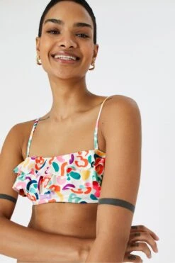 Accessorize Bandeau-Bikinitop Mit Farbtupfen -Next || RIVER ISLAND Verkaufsgeschäft U30148s3