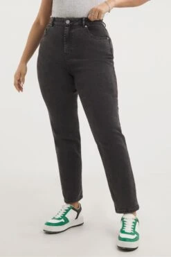 Simply Be Damen Demi Mom-Jeans In Schwarzer Waschung -Next || RIVER ISLAND Verkaufsgeschäft U37001s3