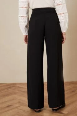 Monsoon Jamie Hose Mit Weitem Beinschnitt, Schwarz
