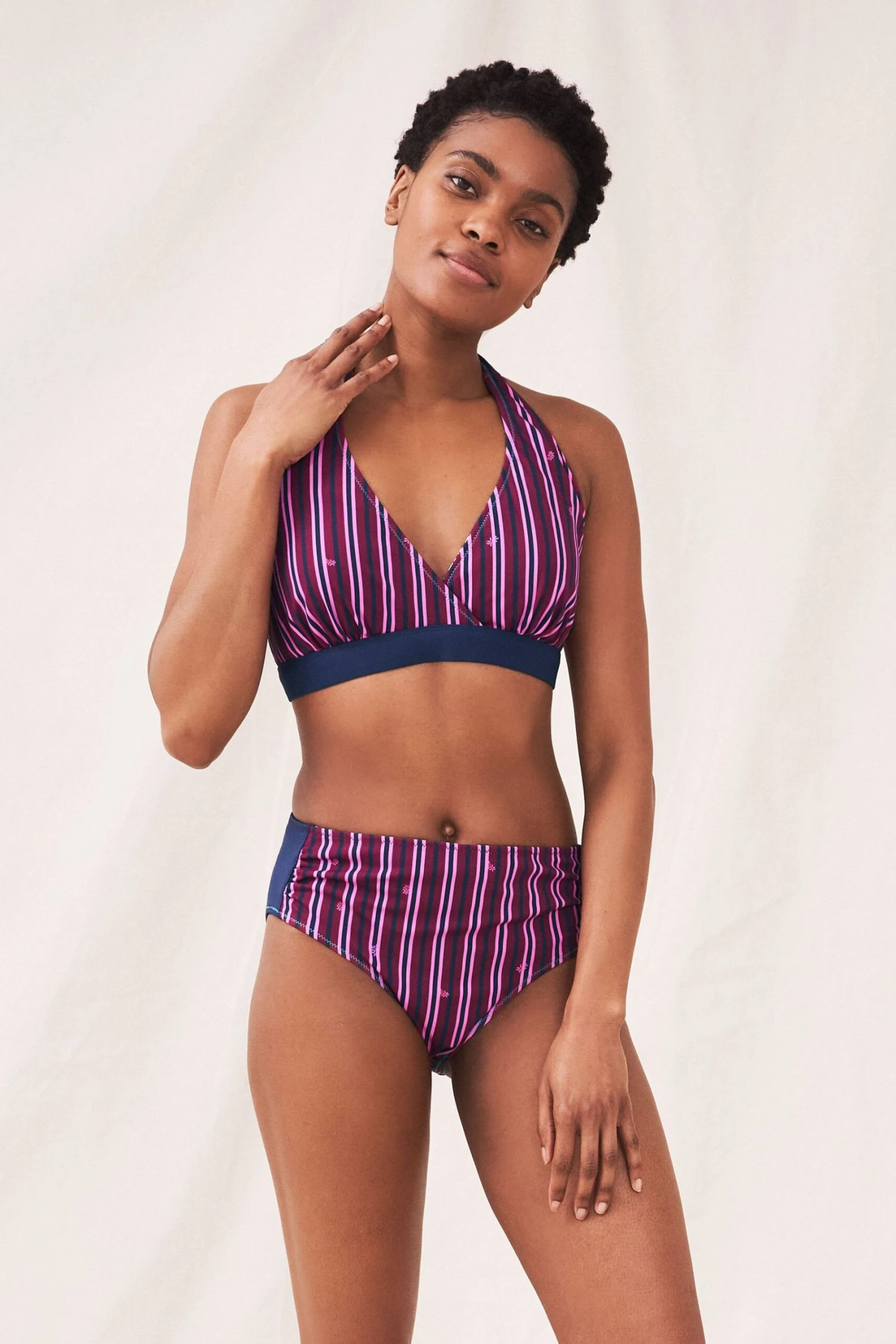 White Stuff Sunshine Wendebare Bikinihose, Pink 3 White Stuff Sunshine Wendebare Bikinihose, Pink