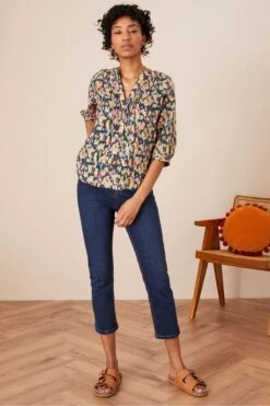 Monsoon Safaia 7/8 Denim-Jeans, Blau