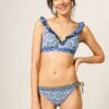 White Stuff Beth Bikinihose Mit Seitlicher Schnürung, Blau -Next || RIVER ISLAND Verkaufsgeschäft U61811s