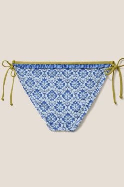 White Stuff Beth Bikinihose Mit Seitlicher Schnürung, Blau -Next || RIVER ISLAND Verkaufsgeschäft U61811s6