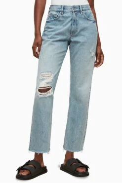 Allsaints Jungen April Jeans, Blau