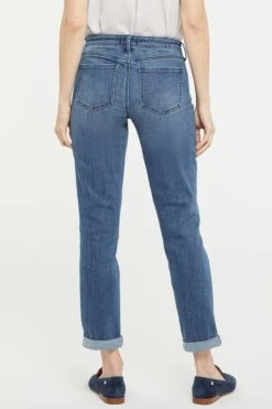 NYDJ Margot Girlfriend-Jeans Mit Umschlag, Mittelblau -Next || RIVER ISLAND Verkaufsgeschäft U74873s4