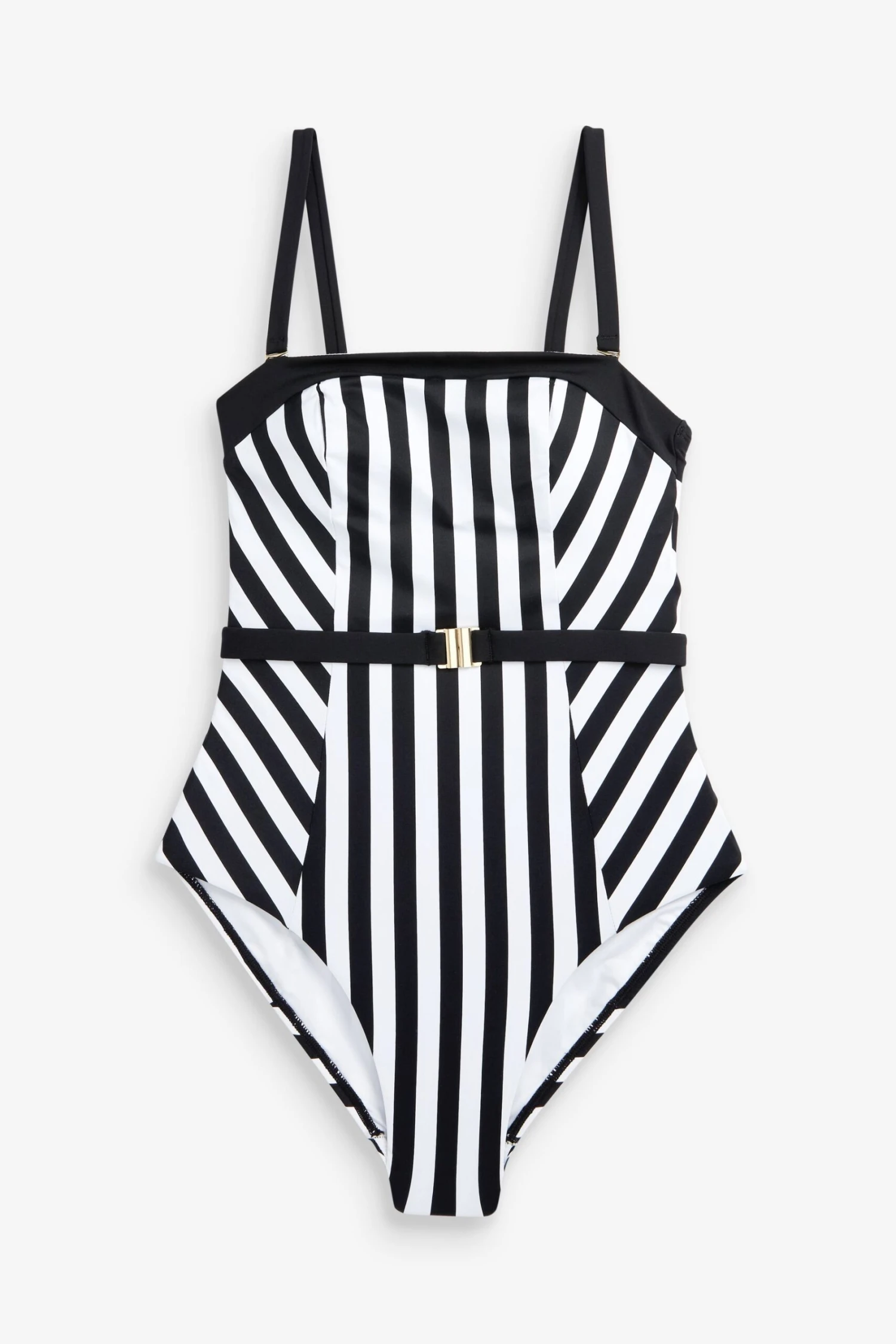 Bandeau-Badeanzug Mit Gürtel, Der Für Einen Flachen Bauch Sorgt 7 Bandeau-Badeanzug Mit Gürtel, Der Für Einen Flachen Bauch Sorgt – Bild 5