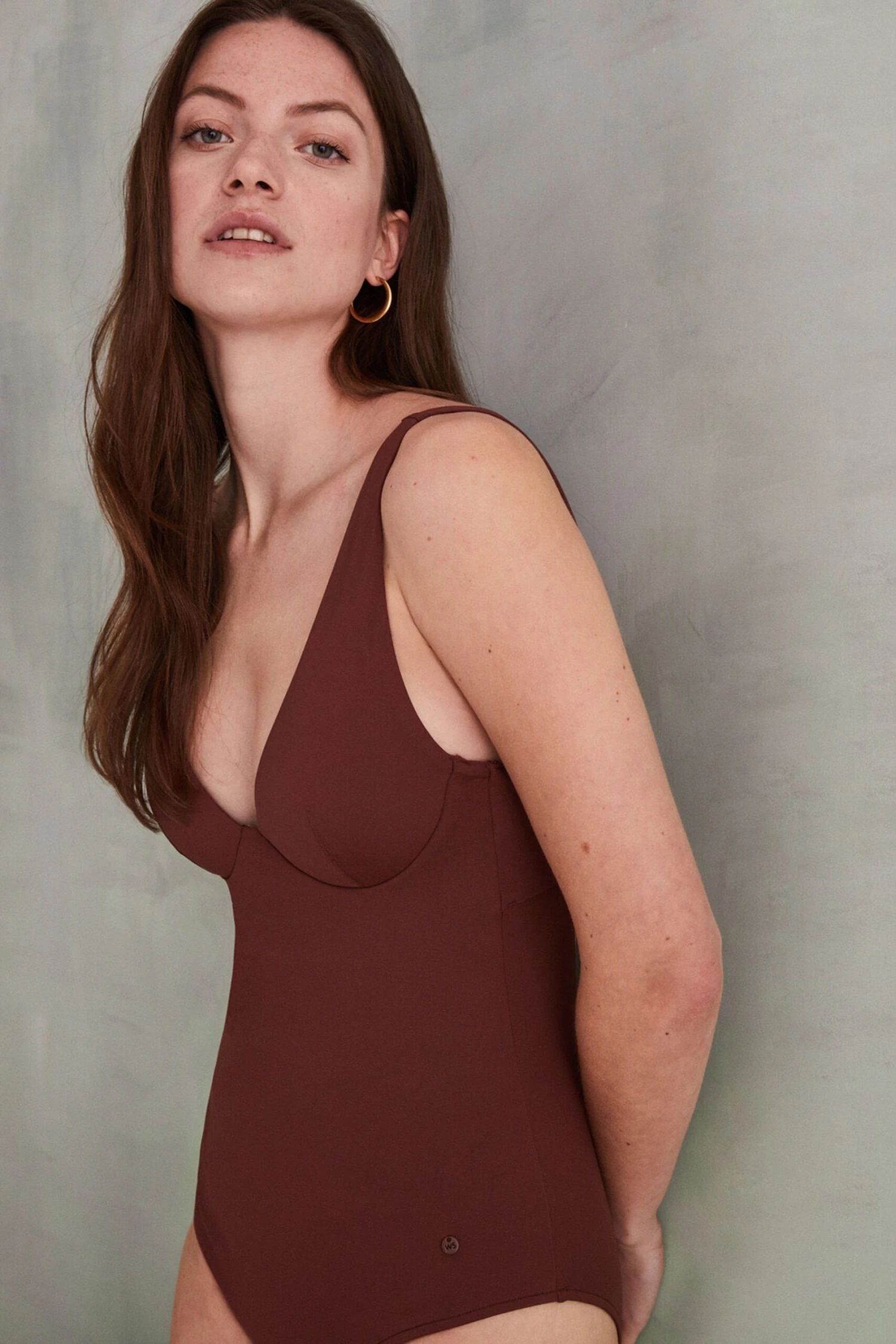 Women'secret Figurformender Badeanzug, Braun 5 Women'secret Figurformender Badeanzug, Braun – Bild 3